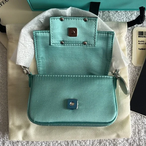 Fendi x Tiffany & Co. Nano Baguette Satin Charm Bag - Picture 12 of 17